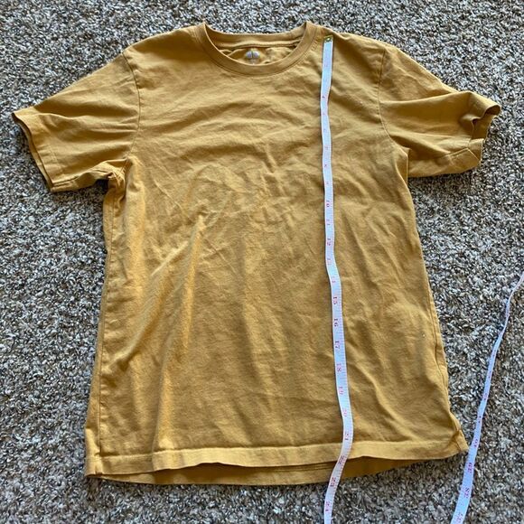 UNIQLO Two Piece Mustard T-Shirt with Long Grey Duster Cardigan Size XS - Picture 3 of 9
